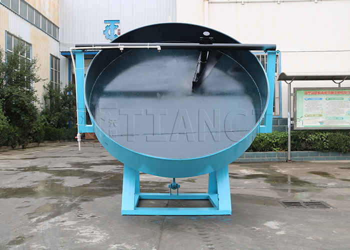 1-6T / h NPK phân bón máy hạt đĩa phân bón Granulator với tỷ lệ phân bón 95%
