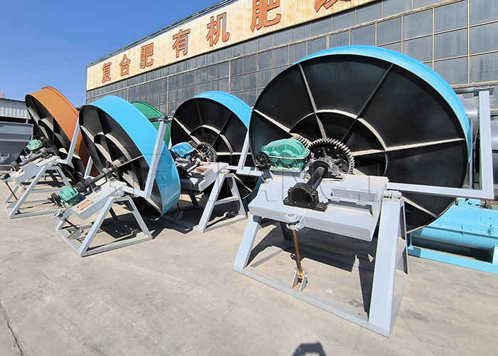 Bột khoáng chất Granulation Thiết bị đất sét đất sét gypsum bentonite Rotary Disc Granulator hình bóng Granules làm máy