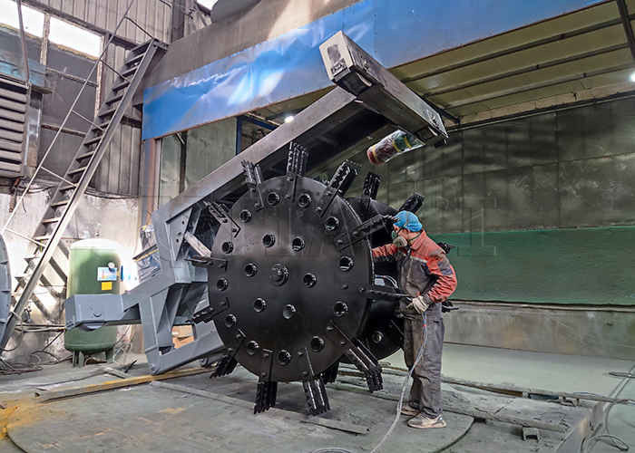 150-400m3/H Output Flipping Span lớn Máy xoắn phân bón Loại bánh xe