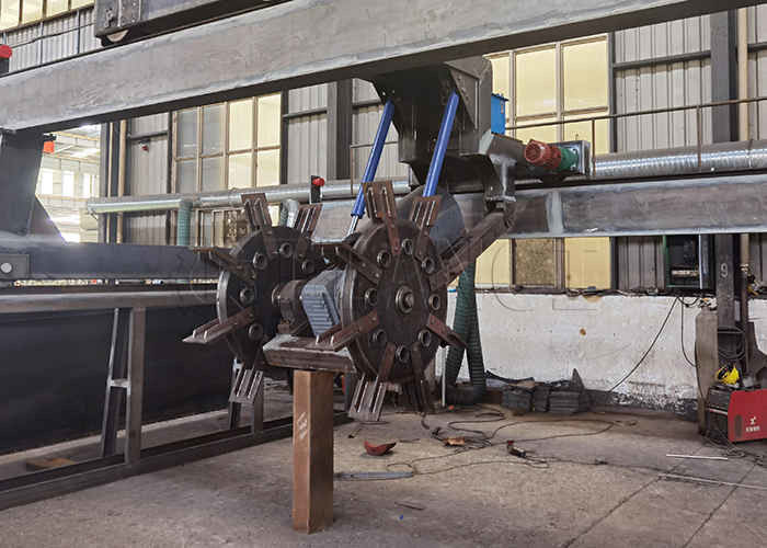 150-400m3/H Capacity Organic Waste Compost Turner Máy quay Loại bánh xe