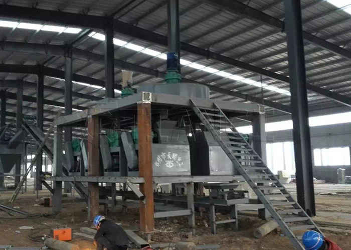 Máy Granulator Roll Double Chicken Waste Organic Fertilizer Production Line Npk Granulator Máy nén hạt