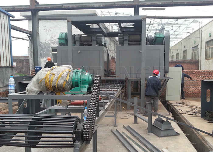 Dòng sản xuất phân hạt phân bón Ammonium cloride phân bón máy nén cuộn kép dây chuyền sản xuất granulator