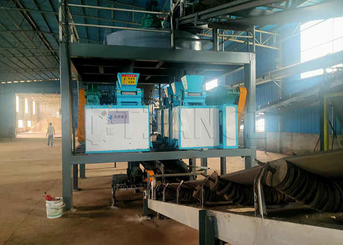 Dòng sản xuất phân hạt phân bón ammonium chloride Dòng sản xuất phân hạt máy ép cuộn bụi