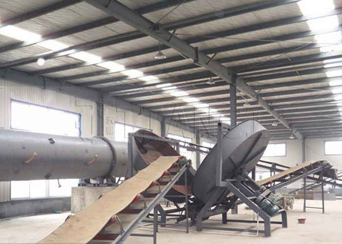 1-20T/H phân động vật phân bón hữu cơ Granulation Line Disc Granulator For Organic Waste
