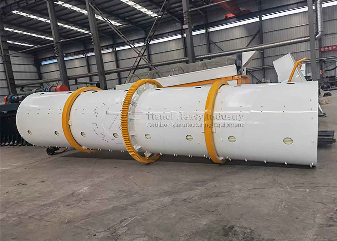 Đường dây sản xuất phân bón hữu cơ hoàn toàn tự động loại quả bóng trống quay với đầu tư thấp