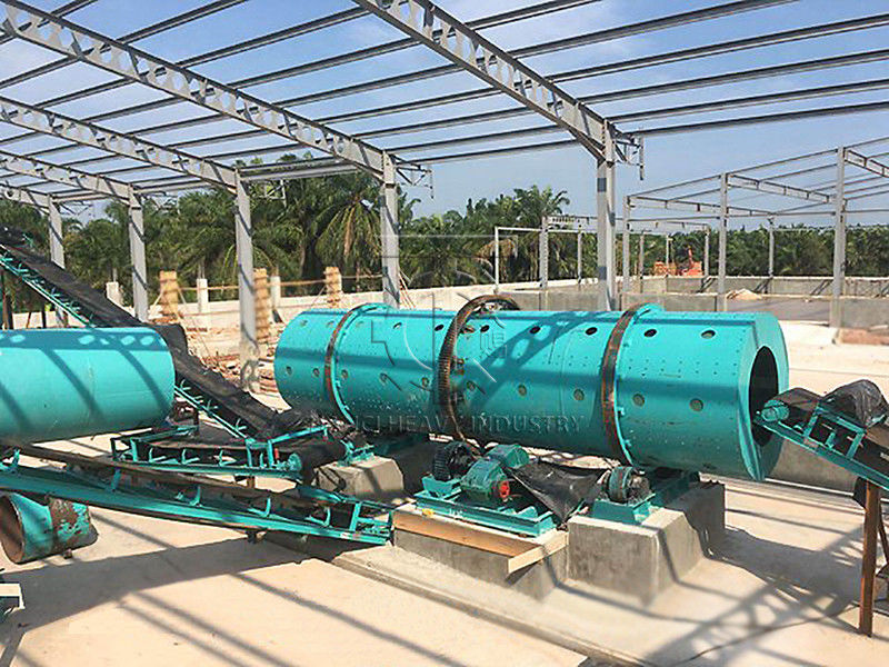Đường dây sản xuất phân bón hữu cơ hoàn toàn tự động loại quả bóng trống quay với đầu tư thấp