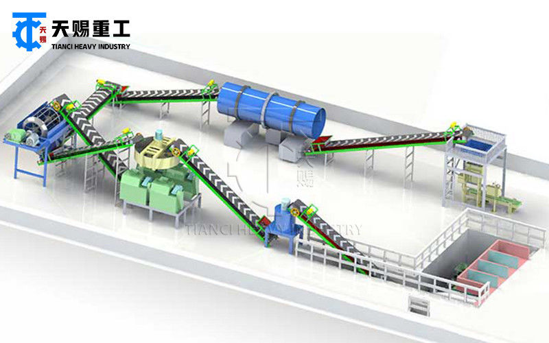Dry Roll Press Granulator Machine For Sulfate Of Potash And Granules kích thước 2-30mm với phân bón Granulator