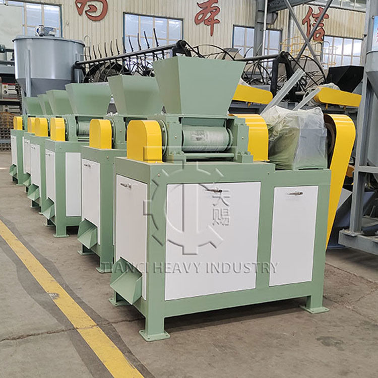 Máy tạo hạt trục kép bột khô, thiết bị tạo hạt amoni sunfat, máy tạo hạt phân bón