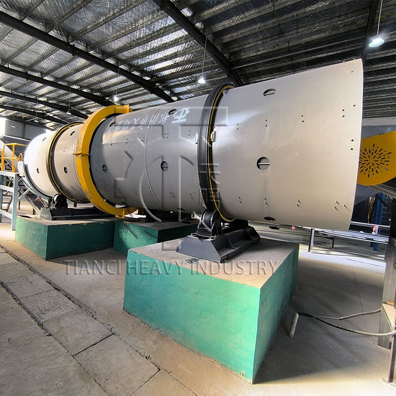 Đường dây sản xuất Granulator trống quay với trống hạt cho nhà máy phân bón hợp chất monoammonium tinh thể hạt MAP