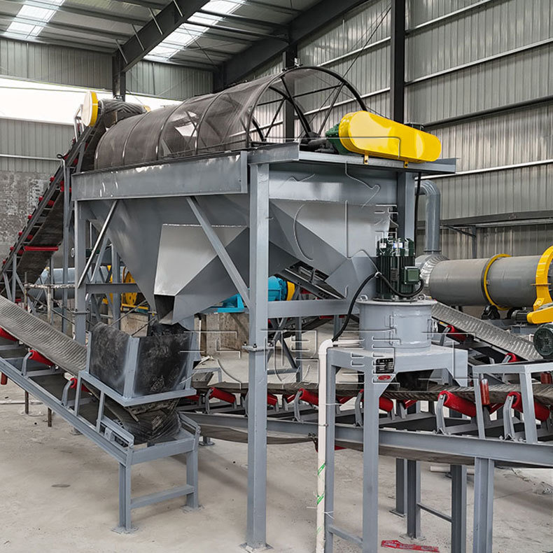 A 100,000-ton-per-year organic fertilizer granule production line— using a rotary drum granulator as the core granulation mechanism