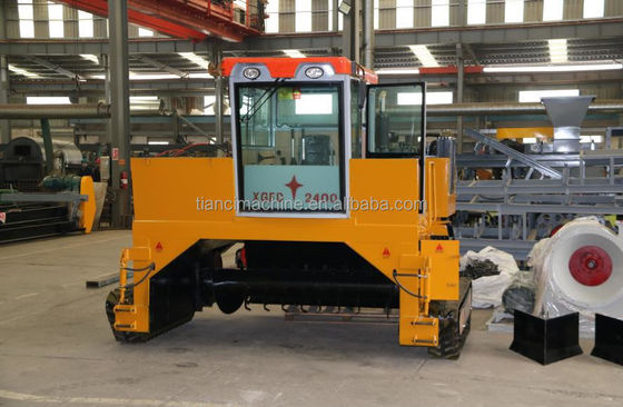 Máy biến phân bón diesel loại compost 500-1800m3/h Capacity Organic Manure Fermentation Processor