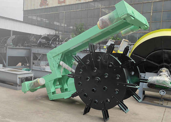 Máy phân bón chất thải hữu cơ bánh xe compost Turner với độ sâu lật cao