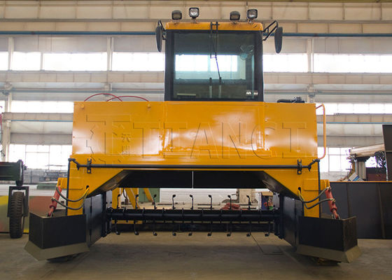 Máy ủ phân hữu cơ kiểu bò đất để ủ hiếu khí đống trên mặt đất