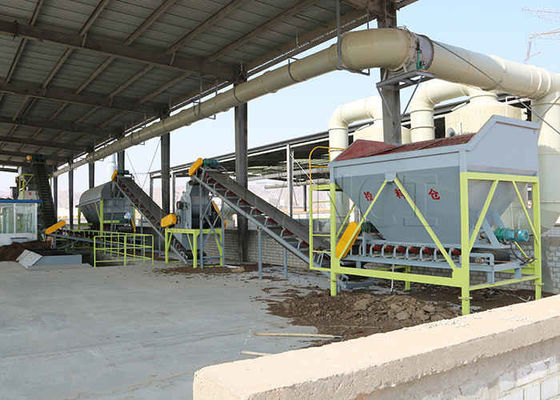Dòng sản xuất phân bón hữu cơ bột Dòng sản xuất phân bón bột