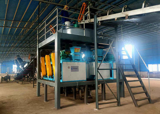 Dòng sản xuất phân hạt ép gấp đôi phân bón hợp chất không khô